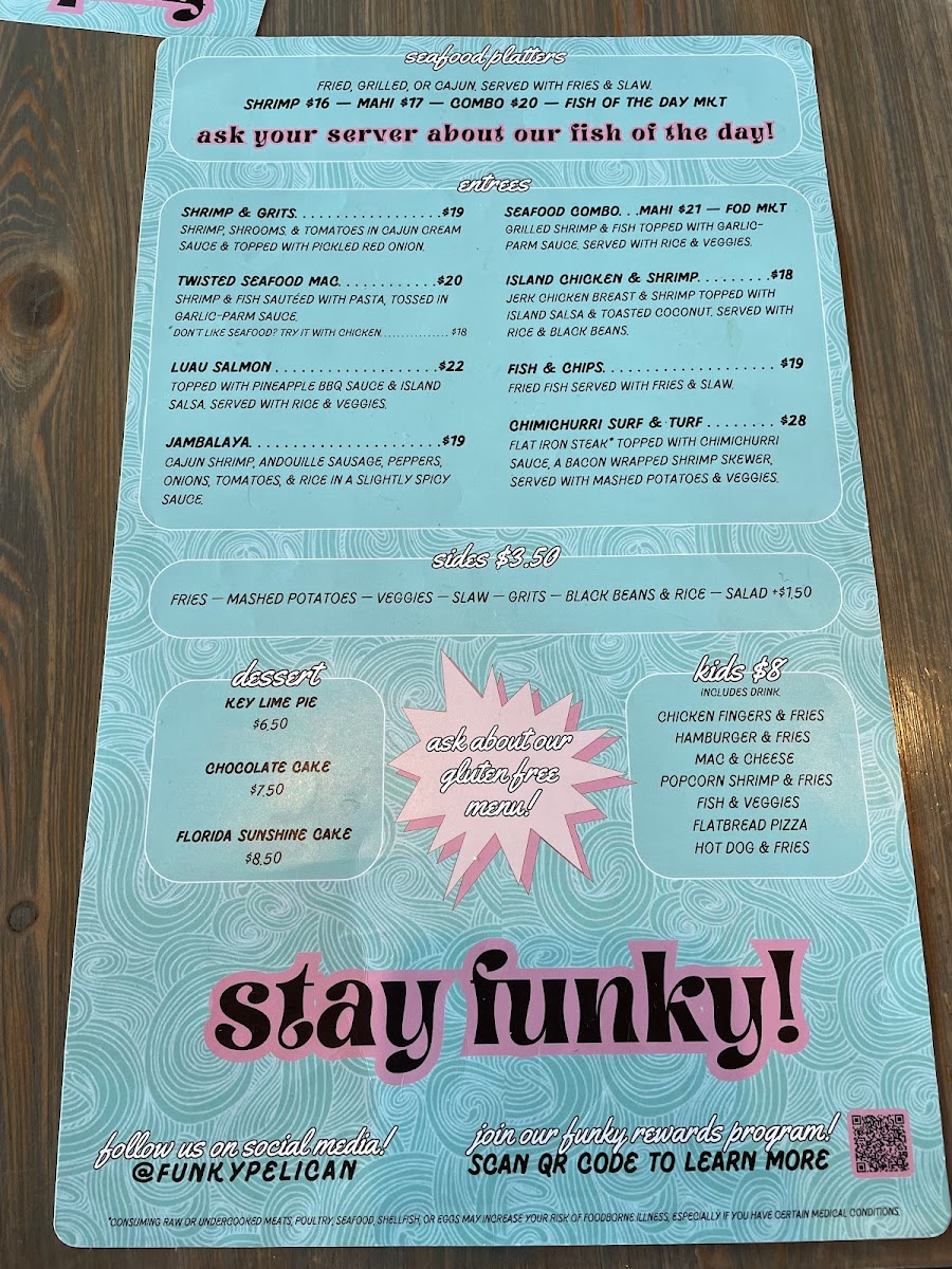 Funky Pelican Menu - Image 6